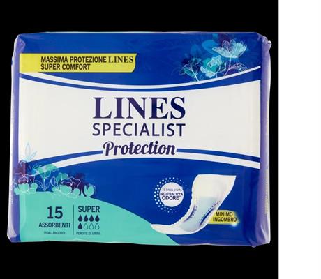 LINES SPECIALIST ASSORBENTI PROTECTION SUPER X 15