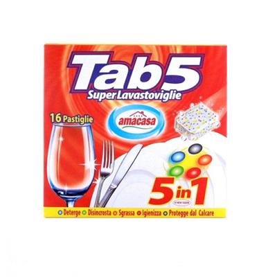 AMACASA TAB 5 IN 1 LAVASTOVIGLIE 16 TABS kg 0,320