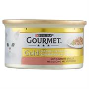 GOURMET GOLD DADINI IN SALSA CON SALMONE E POLLO 85 G