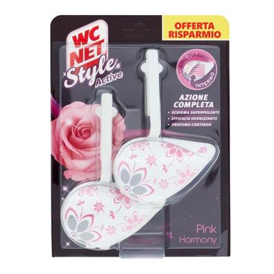 WC NET TAVOLETTA STYLE FIORI ROSA 2PZ