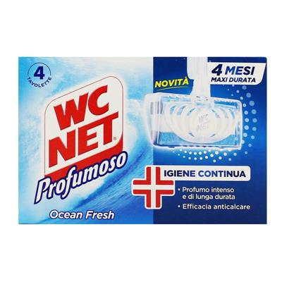 WC NET TAVOLETTA SOLIDA PROFUMOSO 4PZ OCEAN NEW