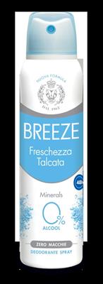 BREEZE DEODORANTE SPRAY FRESCHEZZA TALCATAÿ150ML NEW ÿ