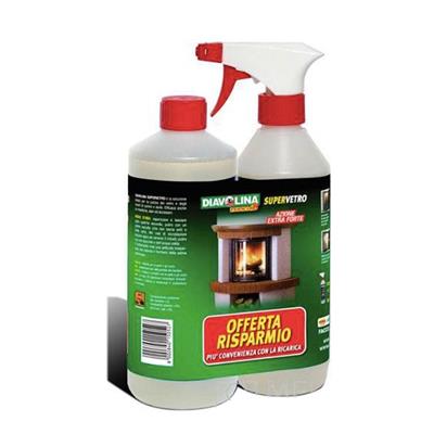 DIAVOLINA SUPERVETRO SPRAY COMPLETO+ RICARICA 500ML