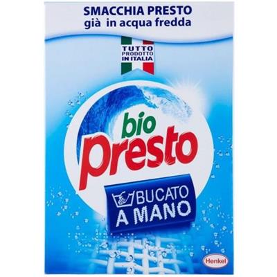 BIO PRESTO DETERSIVO BUCATO POLVERE A MANO 600 GR.