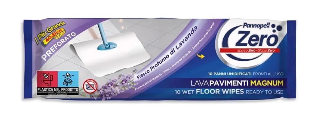 PANNOPELL ZERO SALVIETTE PAVIMENTI MAGNUM PREF.LAVANDA 10PZ 40X6