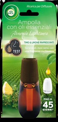 AIRWICK DIFFUSORE DI OLII ESSENZIALI TIMO LIMONE RICARICA