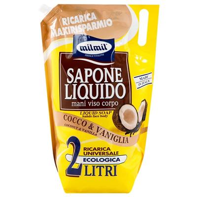 MIL MIL SAPONE LIQUIDO COCCO - VANIGLIA BUSTA 2000ML